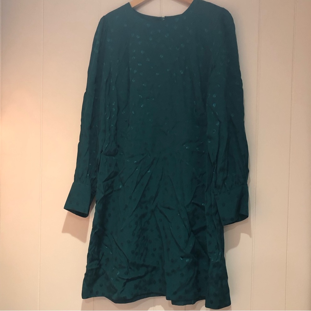 J. Crew Teal Long Sleeve Dress